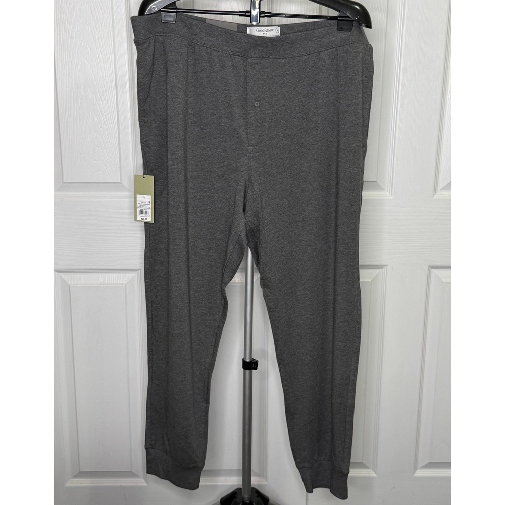 Goodfellow & Co Men's XL Knit Jogger Pants Gray Tapered Stretch Lounge NWT